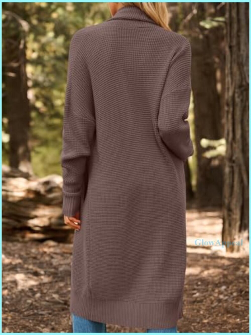Oversized Long Cardigan Sweater Open Front Winter Coat Fall Fashion - Picture 4 of 7